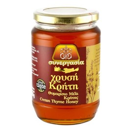 Greek Traditional Golden Thyme Honey From Crete - 900g