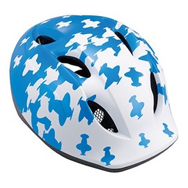 MET Kids' Buddy Helmet, White/Blue Airplanes, 46-53 cm