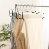 SHIMOYAMA Pants Hangers, 5 Pack, Double Rod Pant Hanger for
