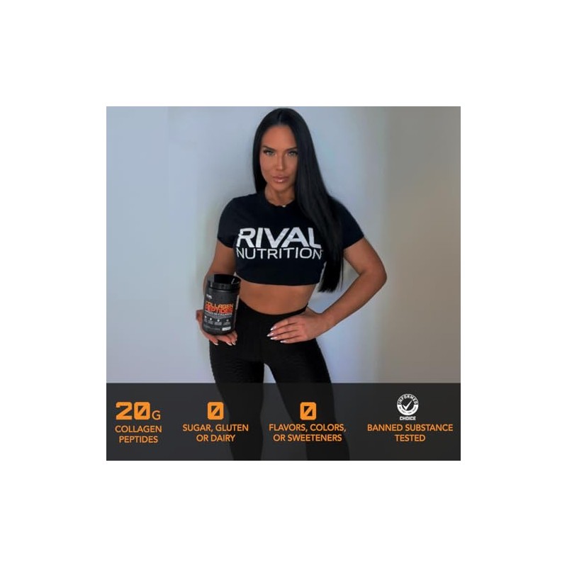 Rivalus Collagen Peptides, Unflavored, 0.66 Pound