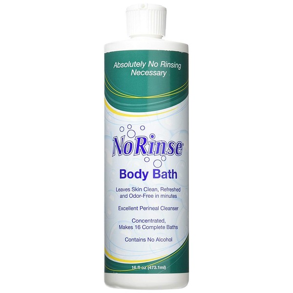 No-Rinse Body Bath, 16 fl oz - Leaves Skin Clean, Refreshed and Odor-Free - Makes 16 Complete Baths