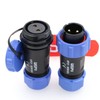 DRRI Weipu IP68 Plug SP21 2-Pin Male Socket with Dust