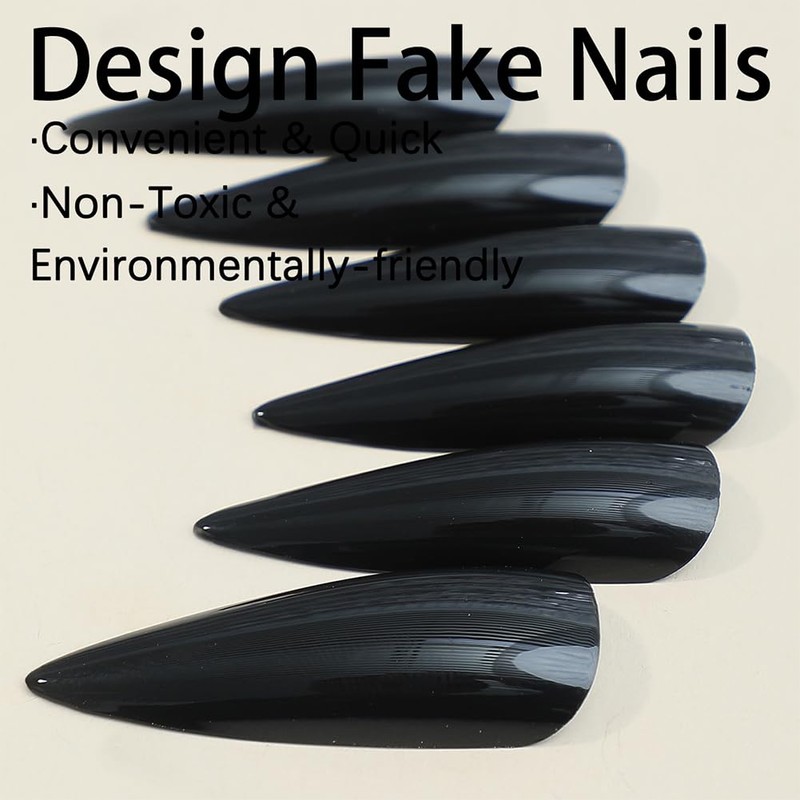 Long Press on Nails, Almond Press on Nails Tip Fake