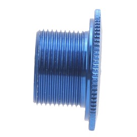 2Pcs Bicycle Crank Arm Bolts,18mm Mountain Bike Fixing Bolts Aluminum Alloy Bike Crank Cover Screw (M18 Blue)