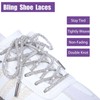 OFOCAC Rhinestone Rope Laces, Glitter Shoe Laces for Sneakers- 2PCS