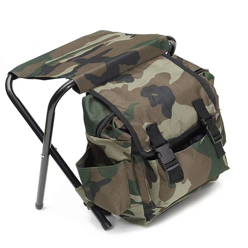 Backpack Chair 600D Oxford Cloth Reinforced Steel Pipe Large Storage