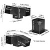 4x4 Pergola Bracket Kit, Carbon Steel 3-Way Slanted Connectors for