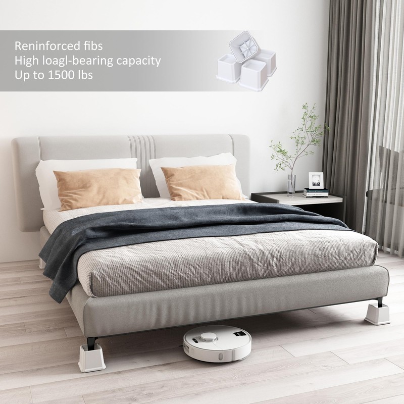Lutown-Teen Bed Risers 2 inch Heavy Duty Furniture Risers for