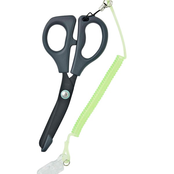 Infirmière Nurse Scissors, Medical Use, Nurse Products, Fluorine-Treated, Safety Blade Tips, Bungee Strap, Made in Japan, 19 Colors Available