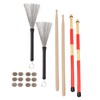 Drumstick Kit Rute Brush Damper Drum Set Musical Instrument Playing
