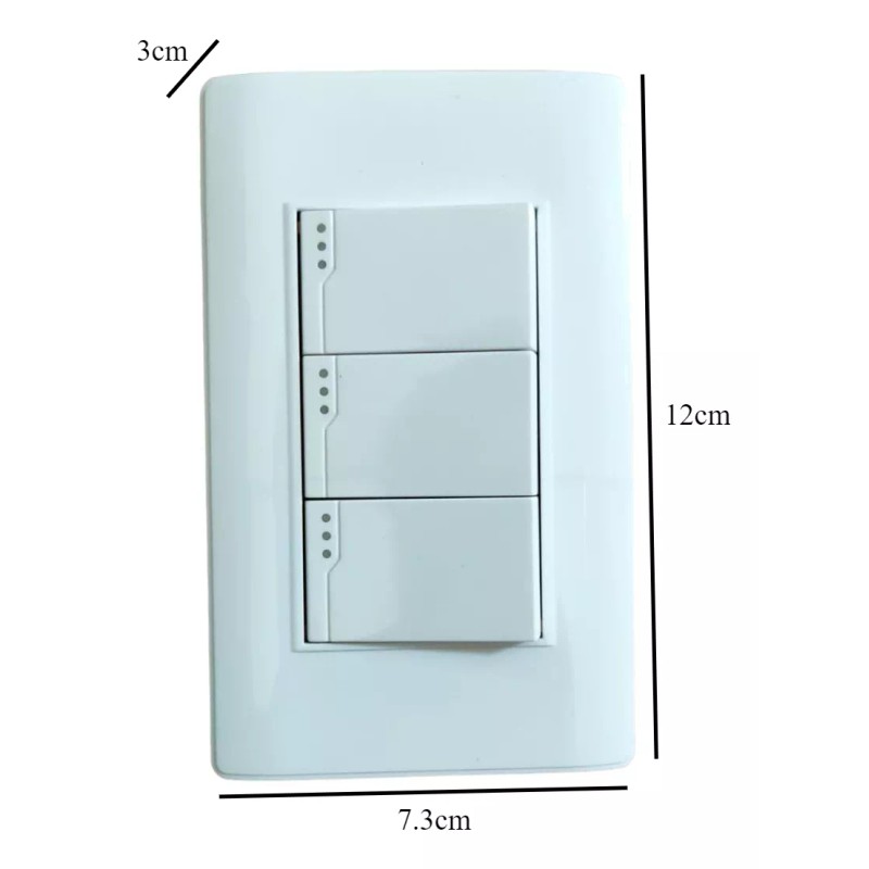 CL Interruptor De Luz Apagador De 3 Vias Reforzado