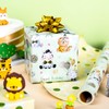Yarcony Green Baby Shower Wrapping Paper Roll, Baby Animal Wrapping