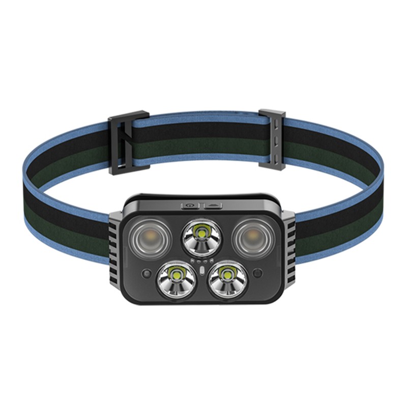 Strong Light Headlamp Outdoor Rechargeable Small Flashlight Induction Night Fishing
