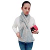 Women's Winter Pull-Through Faux Fur Scarf with Hidden Zipper Pocket