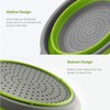 Collapsible Colander with Long Handle for Draining Pasta, Fruits and