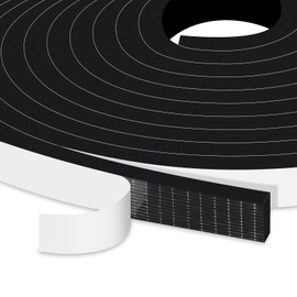 Trisiki Upgraded Strong Adhesive Weather Stripping Door Seal, Soundproof Doors and Windows Insulation Foam Tape, Air Conditioner Seal Strip, Anti-Vibration, Anti-Collision(1/2 in x 1/4 in x 33Ft)