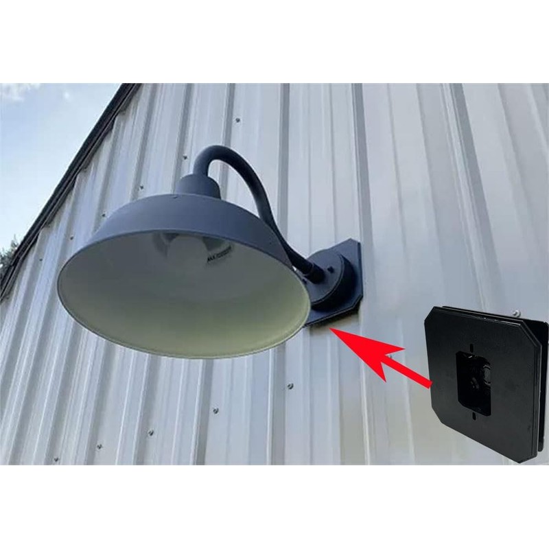 iMBAPrice IMBA-8081F-2BK Black Non- Metallic Universal Siding Block for Light