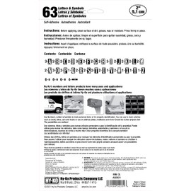 Hy-Ko Packaged Numbers & Letters, DIY Address Number Stickers for Deliveries and Navigation, Self-Adhesive House Decals for Siding, Door, Mailboxes