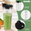 for Ninja Blender Cups, 2pcs Blender Cup with Lids, Blender
