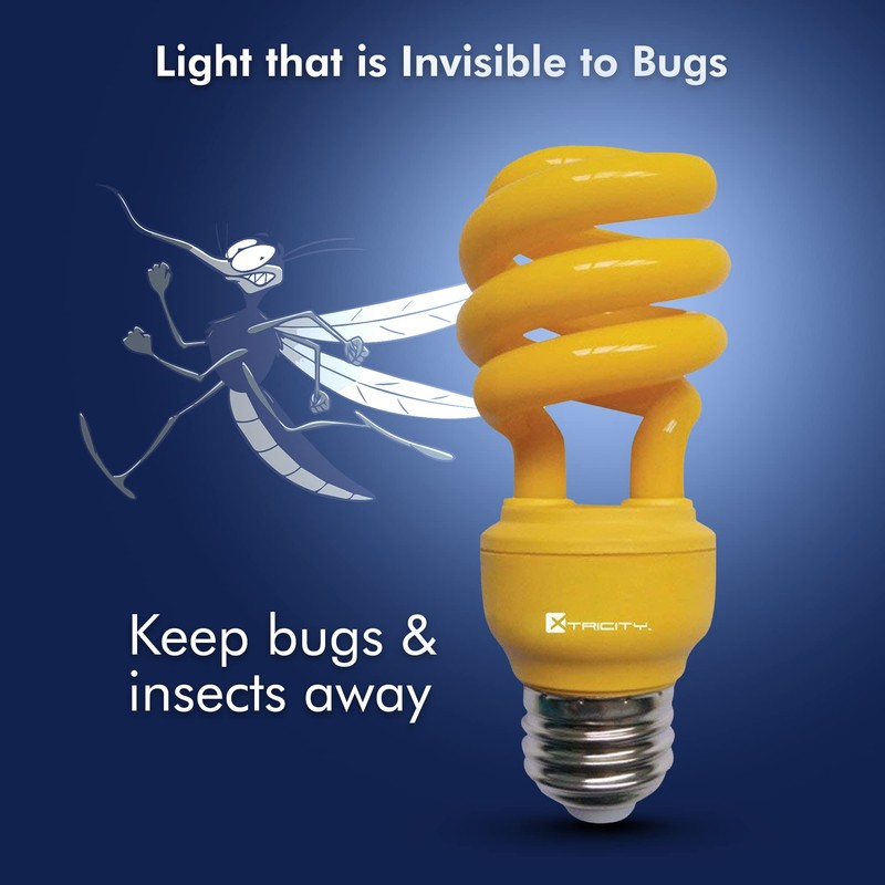 Xtricity 13-Watt CFL Light Bulbs Yellow T2 CFL Color Spiral