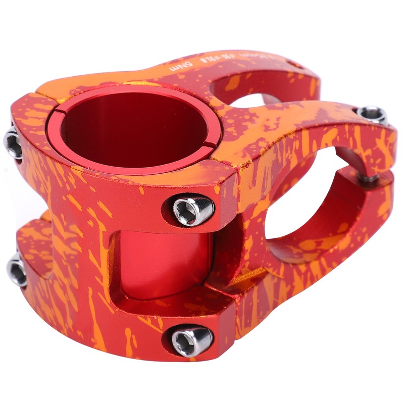 LUNJE 31.8/35x35mm Aluminum Alloy Bicycle Bar Stem Hollow Cycling Short