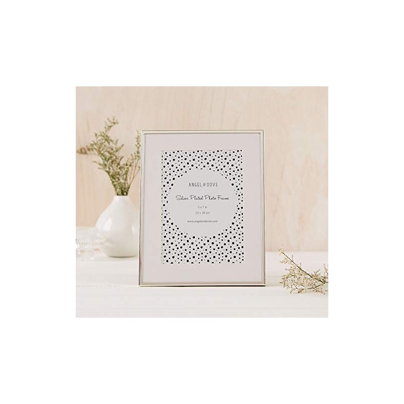 ANGEL & DOVE Silver Plated Frame for 7 x 5