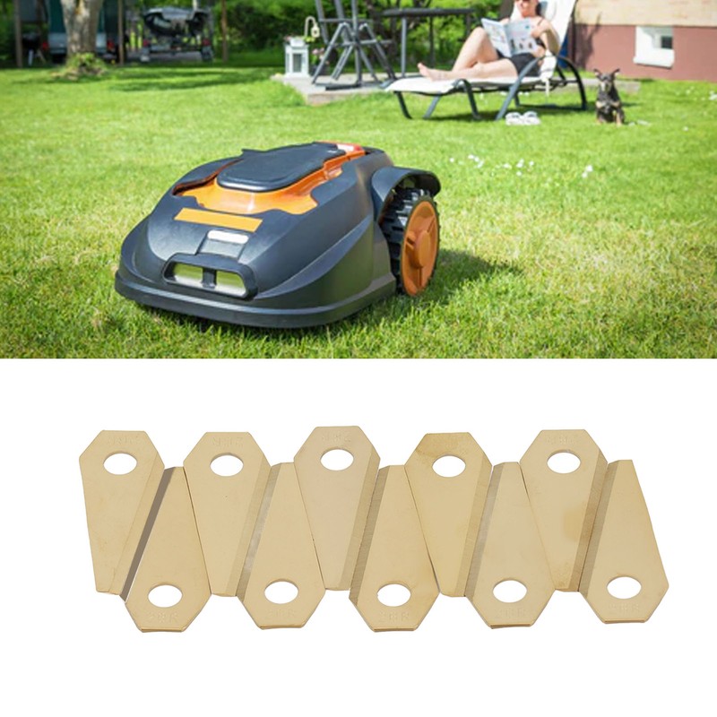 30pcs Robotic Lawnmower Blades Titanium Sturdy Practical Robot Mower Blades