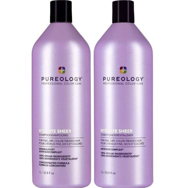 Pureology 1L Hydrate Sheer Shampoo and Conditioner Bundle