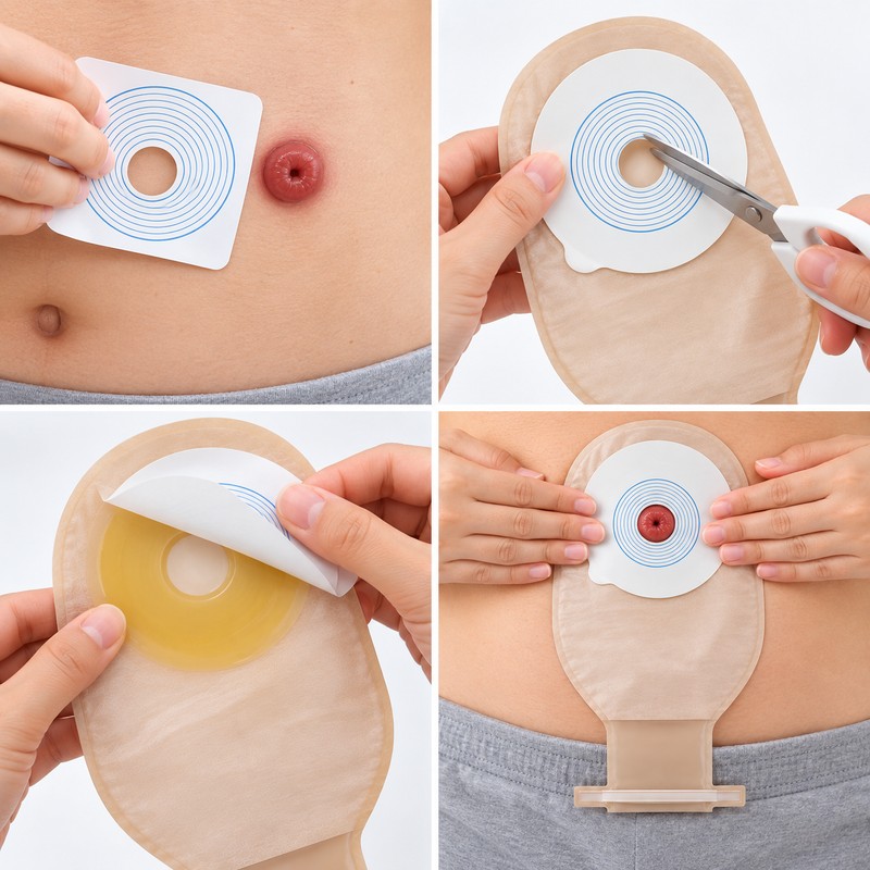 10 Pcs One-Piece Drainable Colostomy Bag for Ostomy Care –