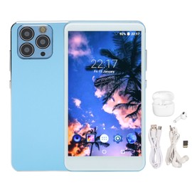 MP4 Player with Bluetooth and WiFi 5.0 Inch Full Touch Screen Noise Reduction Photo Support Portable MP4 Player for Android Blue 8GB ROM and 128GB Memory Expansion