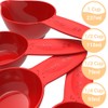 MAUJOY Braille Kitchen Measuring Cups (4-Piece) - Dual-Use for Braille