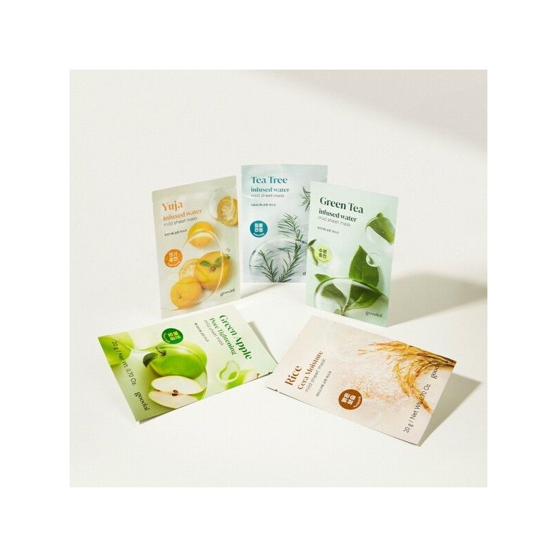 goodall [Goodal] [25+25 Mild Mask (Green Tea/Citron/Tea Tree/Pink Aloe/Rice/Green Apple)