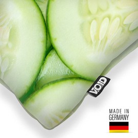 VOID Cucumbers Vegetables Cooking Cushion Cover Sofa Cushion Decorative Outdoor Cushion Decorative Cushion Size: 40 x 40 cm