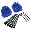 10pcs Car Detailing Brush Kit Wash Mitt Wire Brushes Flexible