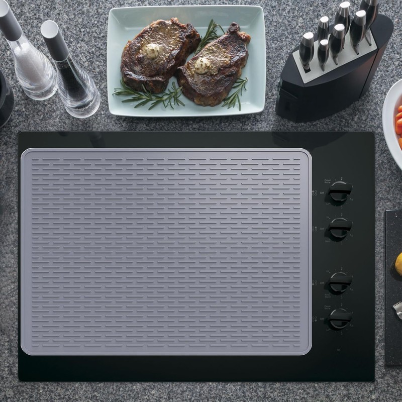 Silicone Glass Stove Top Cover Mat, 28" X 20" Stove