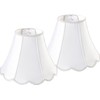 GOSO Bell Lamp Shades Set of 2 Medium Off White,