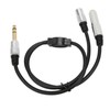 1 Split in 2 Sound Cable 1/4 Inch TRS Stereo