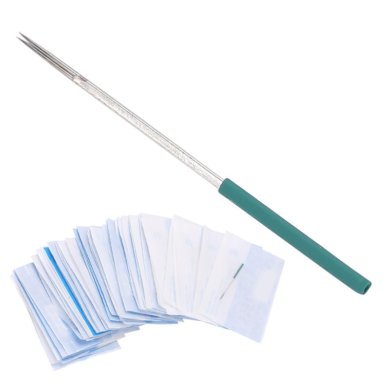 50PCS Professional Eyebrow Tattoo Needles Microblading Pen Shading Blades Permanent