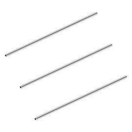iMeistek 304 Stainless Steel Pipes 6mm OD x 1mm Wall Thickness 250mm Length Seamless Stainless Steel Industrial Straight Round Tube (Pack of 3)