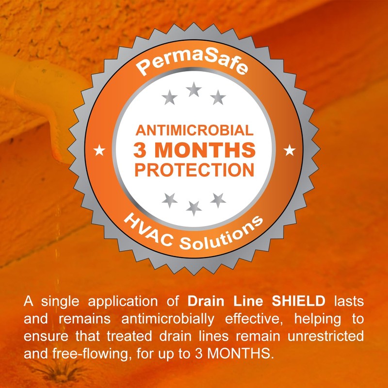 PermaSafe HVAC Solutions, Condensate Drain Line SHIELD, Keeps Drain Lines