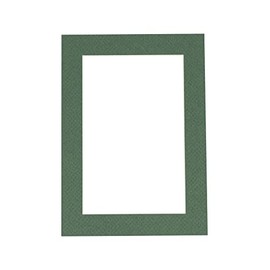 CountryArtHouse Hunter Green Acid Free 11x14 Picture Frame Mats with White Core Bevel Cut for 8x12 Pictures - Fits 11x14 Frame - One Mat