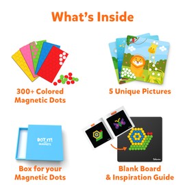 Skillmatics Art Activity - Dot It with Magnets Animals, No Mess Repeatable Art for Kids, Craft Kits, DIY Creative Activity, Gifts for Boys & Girls Ages 4, 5, 6, 7, Travel Toy