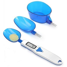 OBEST Digital Spoon Scale, Three Different Sizes of Kitchen Scales, 500 g/0.1 g Kitchen Measuring Spoon with Display, Supports Units g/oz/gn/ct, Suitable for Cooking, Flour, Spices, Medicines