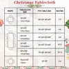 Hapterouse Christmas Tablecloth Wipeable Table Cloth for Kitchen Decoration Tablecover