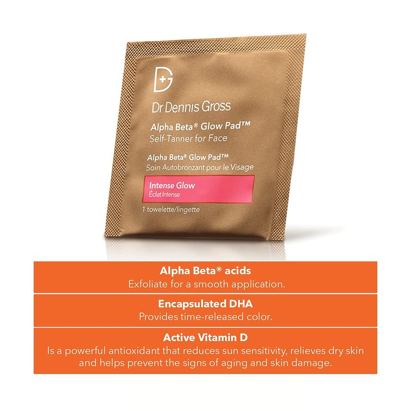 Dr Dennis Gross Alpha Beta Glow Pad Self Tanner, Intense