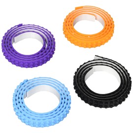 Build Bonanza Build Bonanza Self Adhesive Tape Works Building Block Tape, Purple/Black/Turquoise/Orange