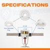 Retrofit Recessed Fire Sprinkler Escutcheon 1/2 in. IPS - Split