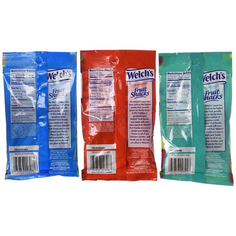 Welch's Fruit Snacks, 2.25 Ounce Pouches, 24 Count, Variety Pack
