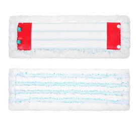 KEEPOW 2 Replacement Mop Covers for Leifheit Profi XL Micro Duo, Floor Mop Replacement Cover Compatible with Leifheit Profi XL Cotton Plus, Microfibre Cleaning Cloth Ideal for Tiles and Laminate