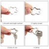 Yangfei Set of 30 Key Rings Iron Split Key Ring